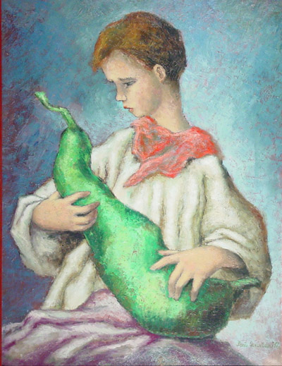 Boy with a Green Gourd